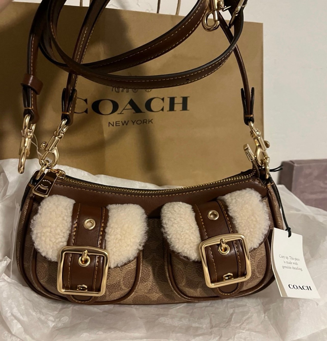 NWT Coach Ashton signature bag