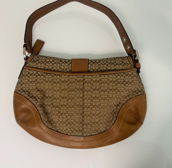 Coach Soho Brown Shoulder Bag + Matching Wallet