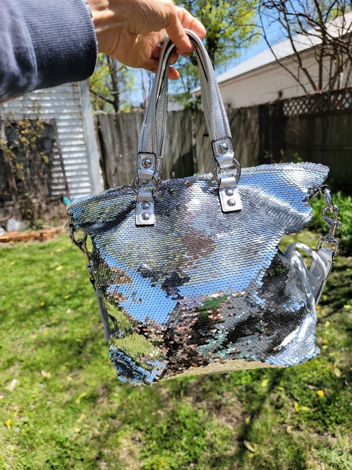 Coach Sequin poppy purse bag