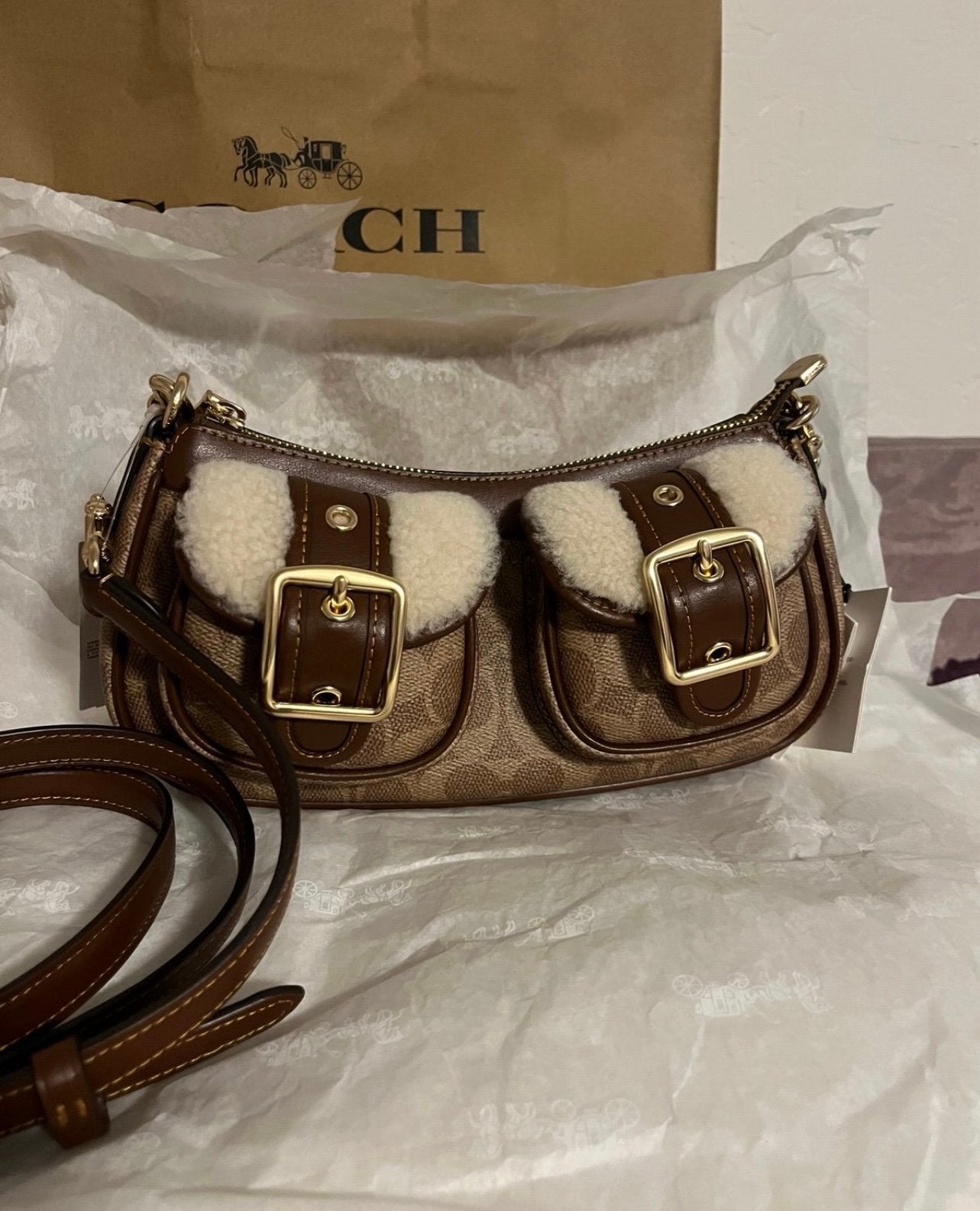 NWT Coach Ashton signature bag
