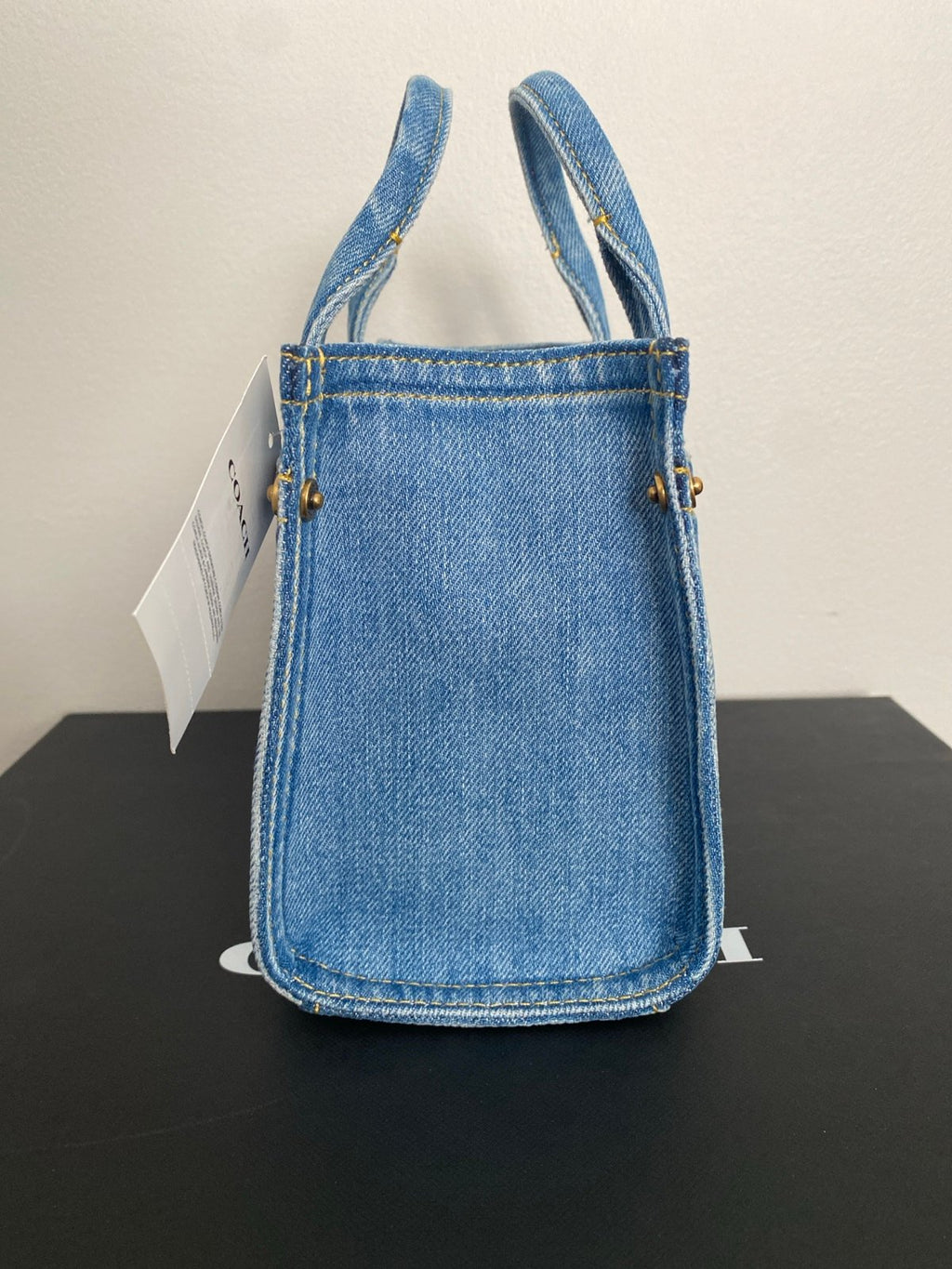 NWT Coach Denim cargo tote 20