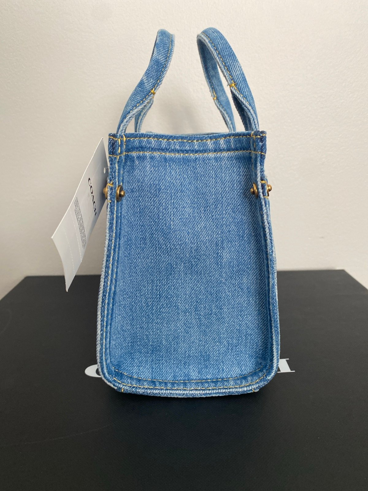 NWT Coach Denim cargo tote 20
