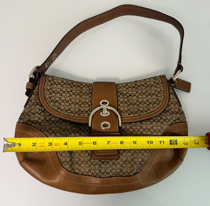 Coach Soho Brown Shoulder Bag + Matching Wallet