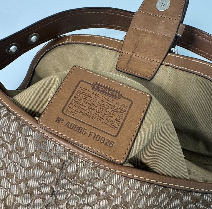 Coach Soho Brown Shoulder Bag + Matching Wallet