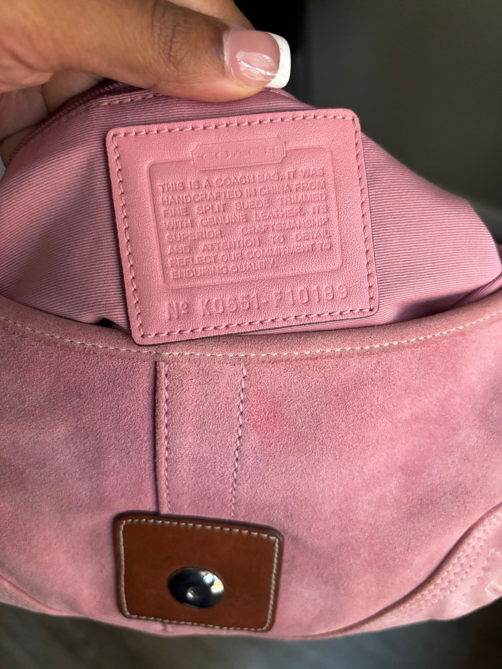 COACH SOHO PINK SIGNATURE