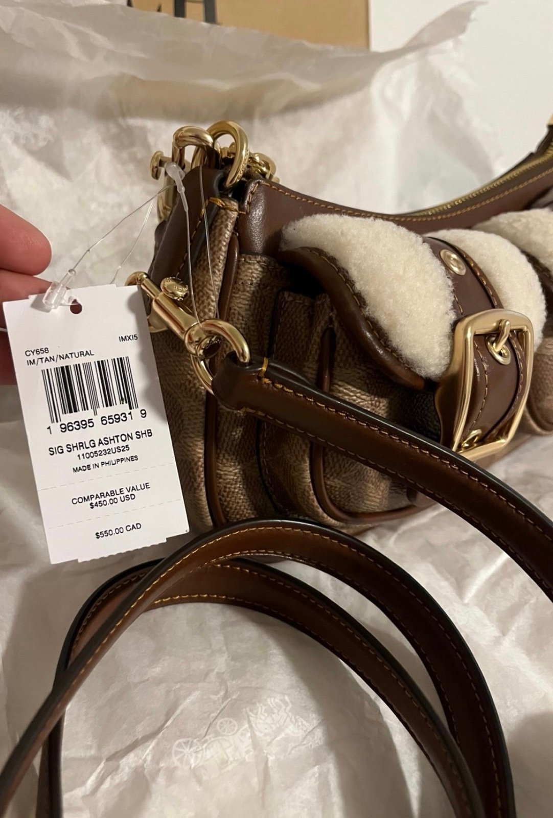 NWT Coach Ashton signature bag