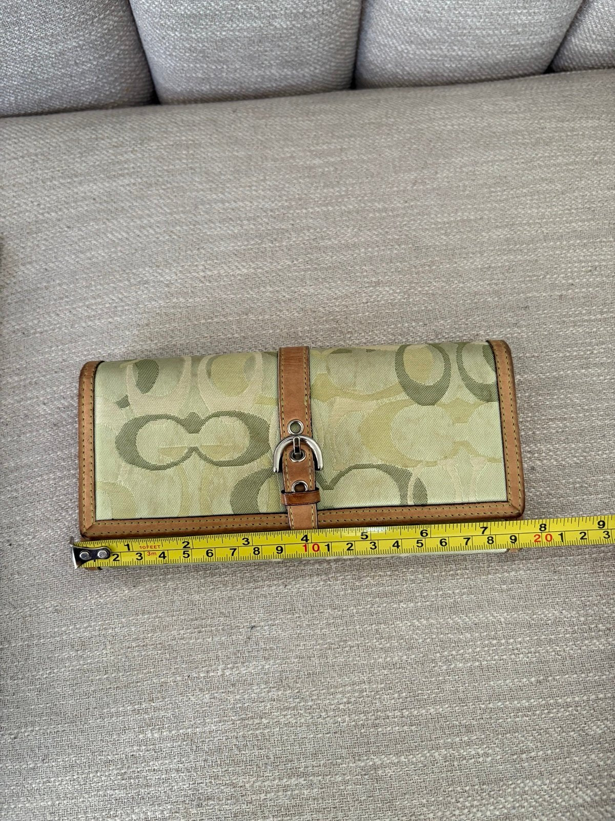 Coach Y2K Green Optic Hobo Shoulder Bag