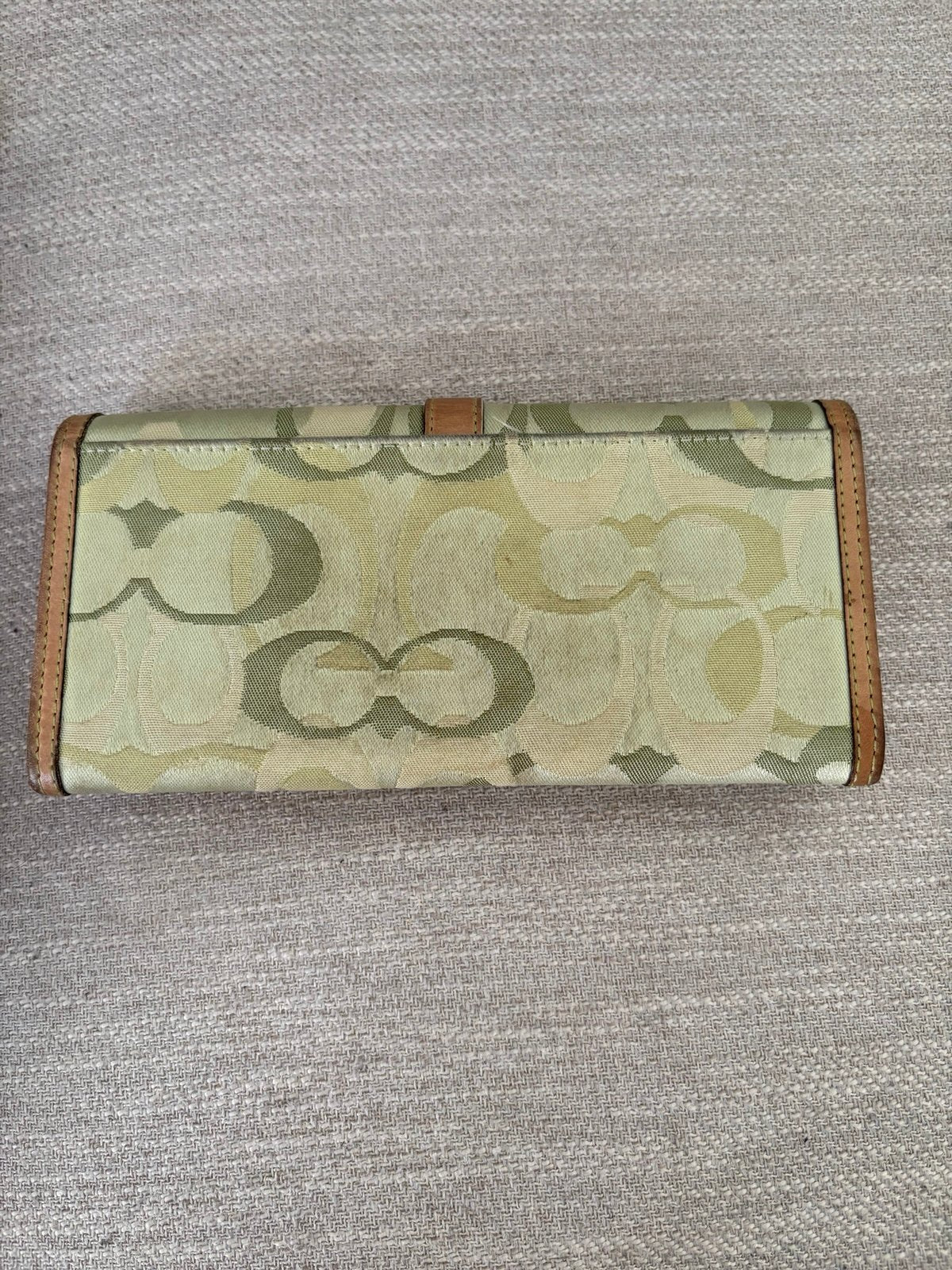 Coach Y2K Green Optic Hobo Shoulder Bag