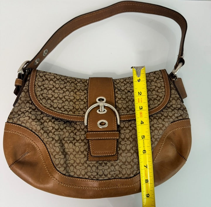 Coach Soho Brown Shoulder Bag + Matching Wallet