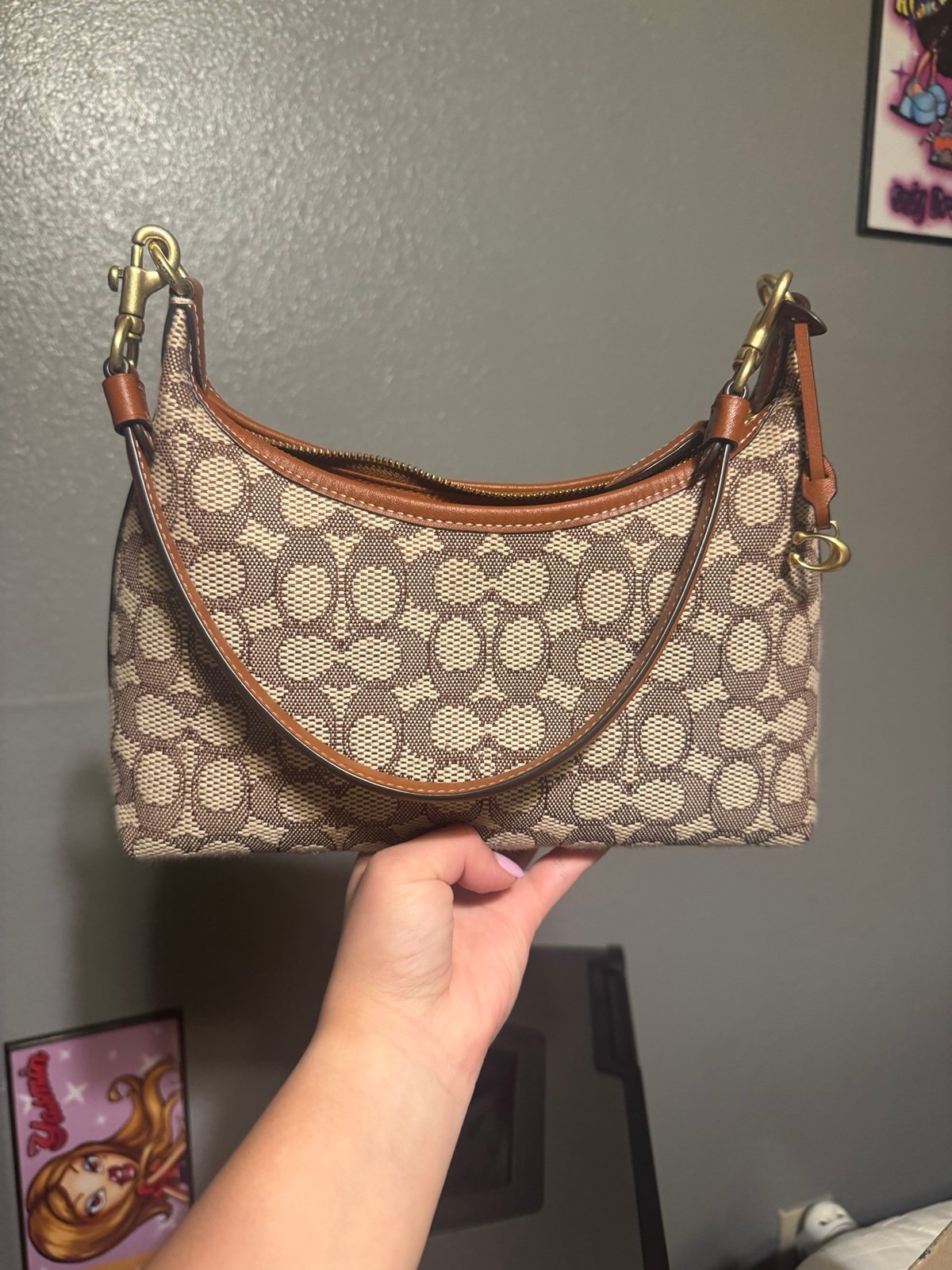 Coach Juliet 25 Signature Textile Jacquard Shoulder Bag