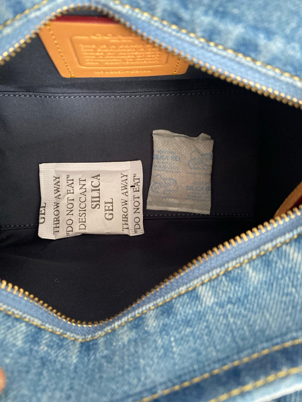 NWT Coach Denim cargo tote 20