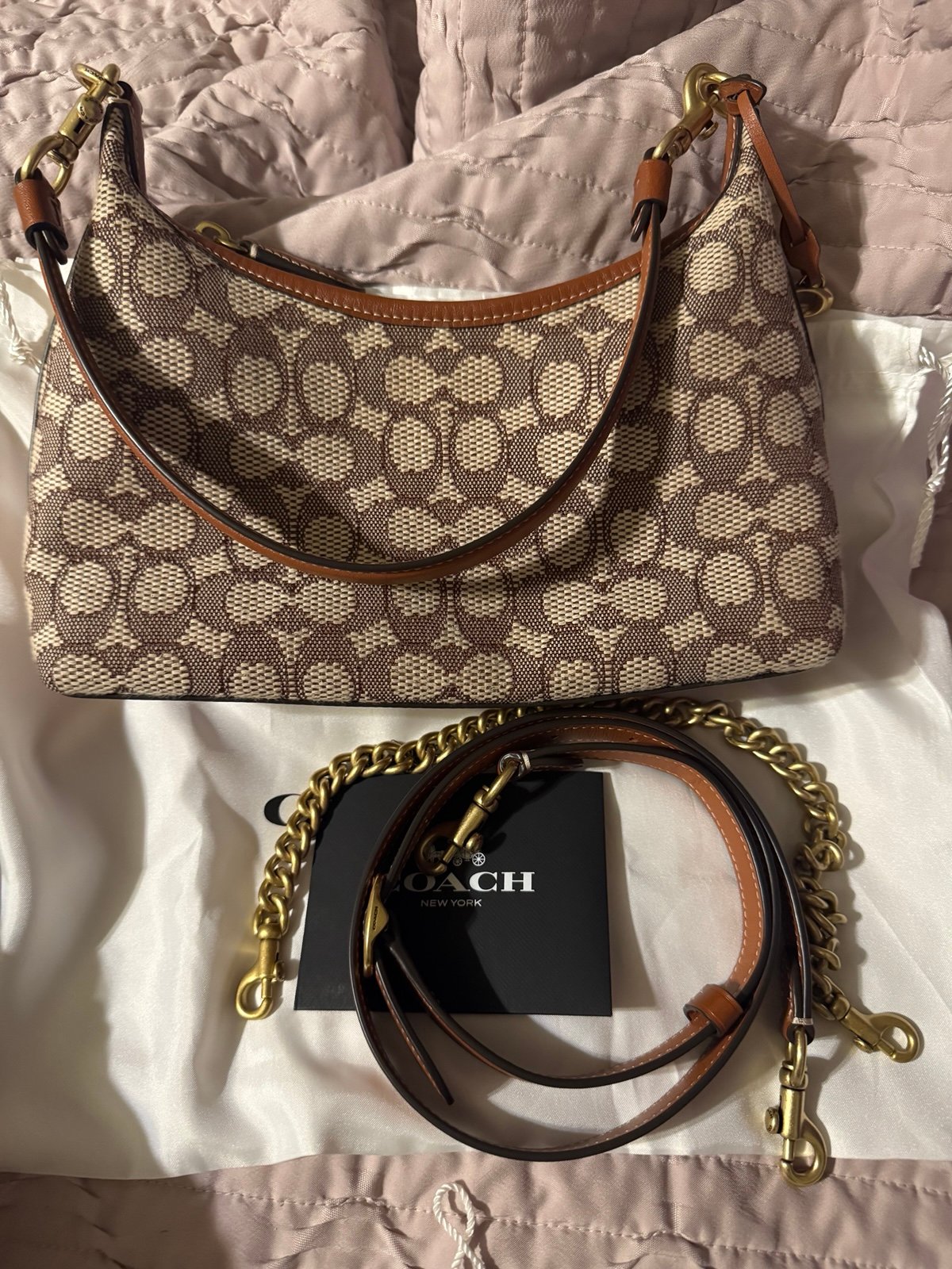 Coach Juliet 25 Signature Textile Jacquard Shoulder Bag
