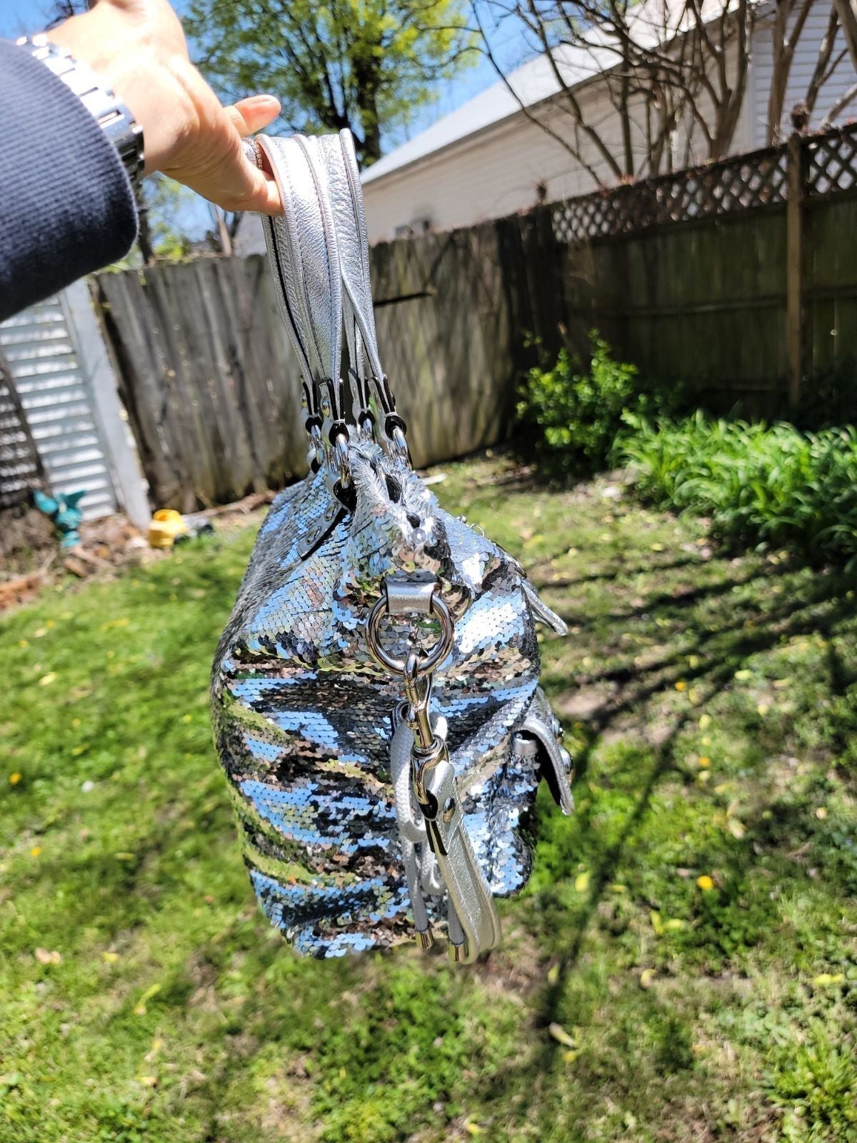 Coach Sequin poppy purse bag